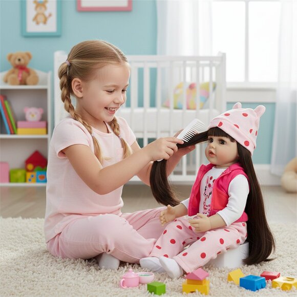 55 cm Babylistic Soft Silicone Vinyl Talking Reborn Doll very realistic - Picture 7 of 9